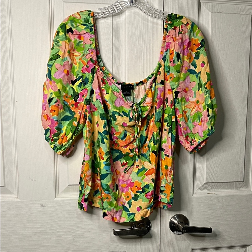 Sanctuary Multicolor Floral Blouse